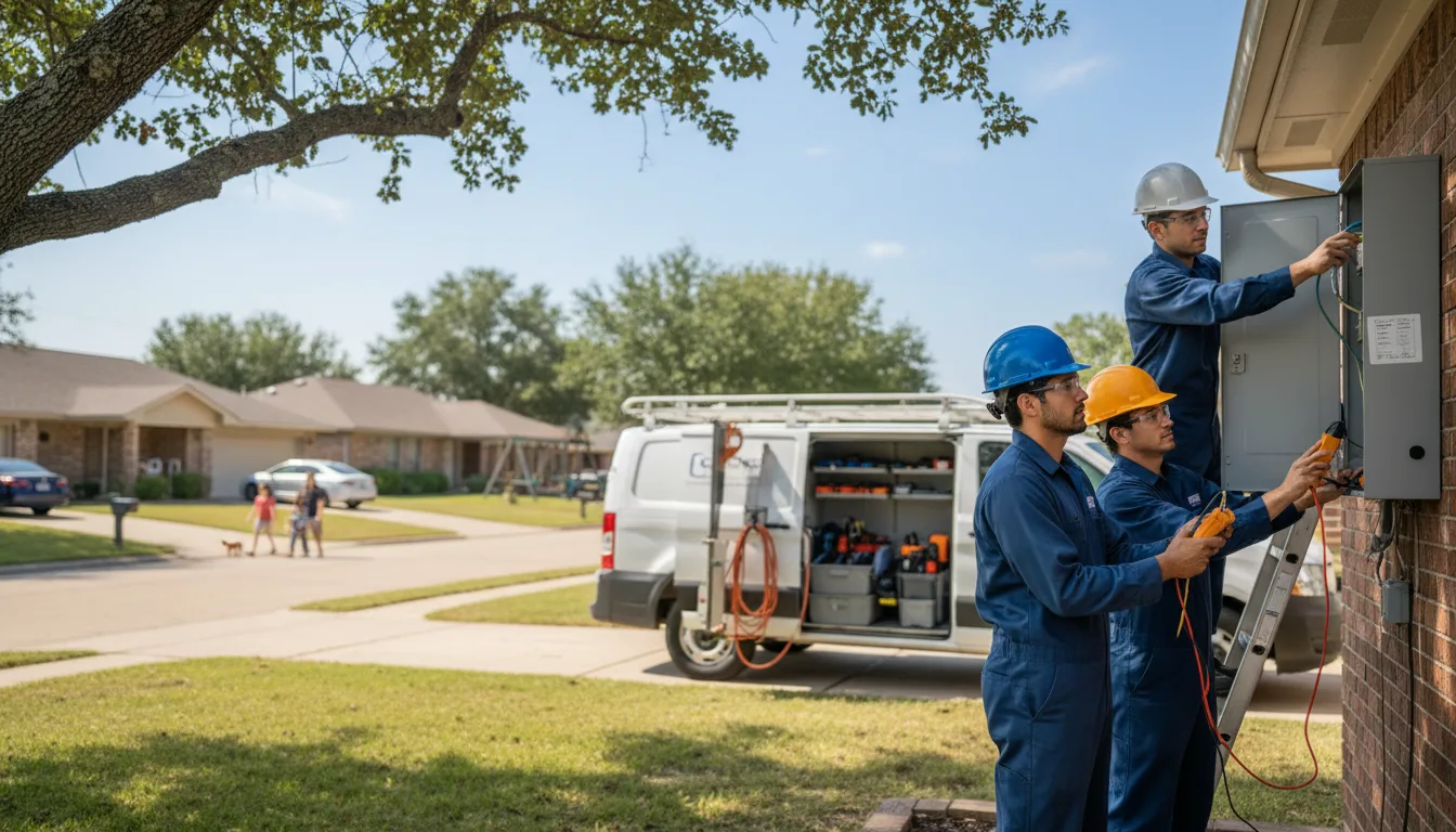 Certified electrician providing emergency electrical services in Albany, OK
